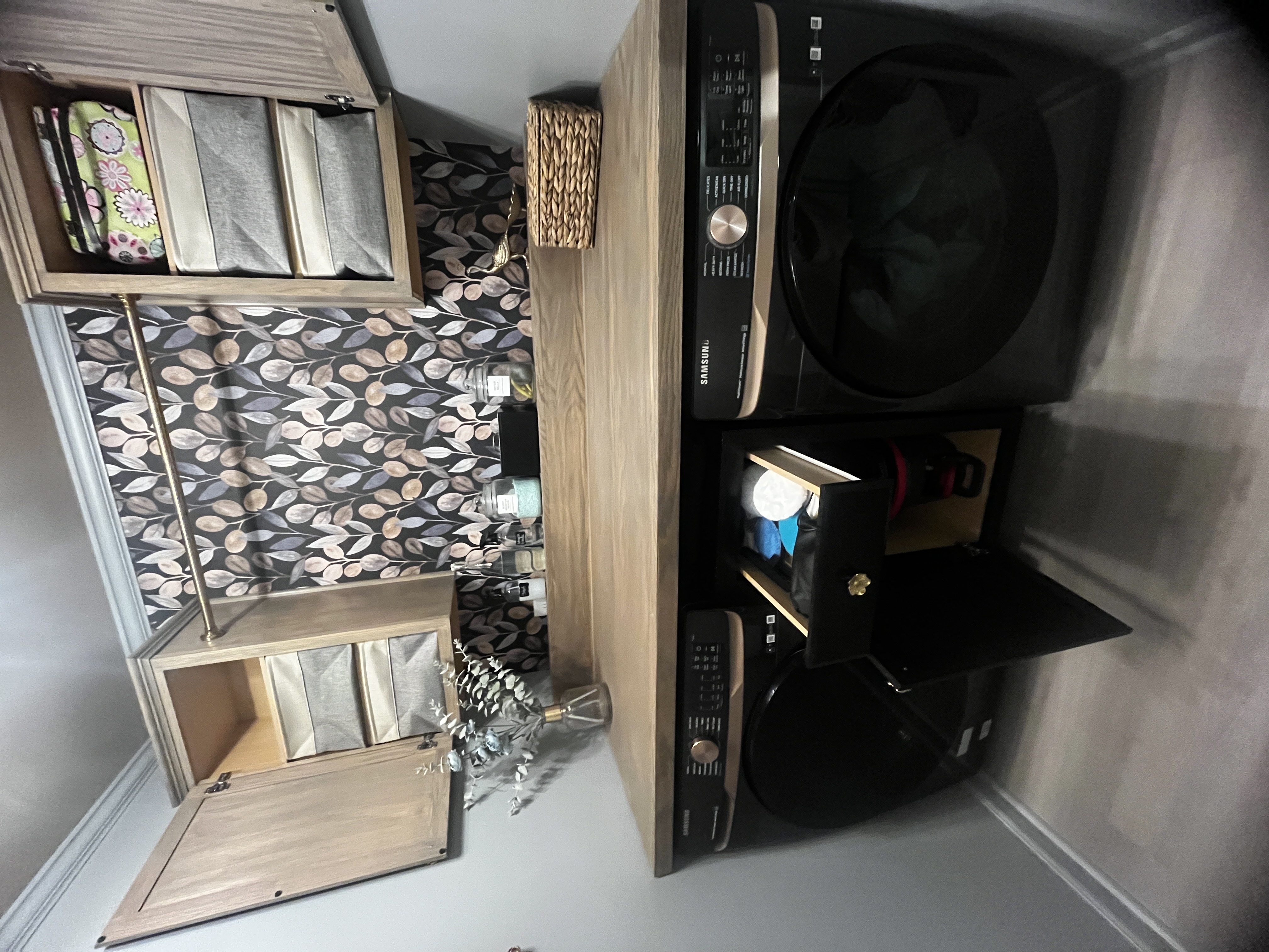 After - Another view of organized laundry area