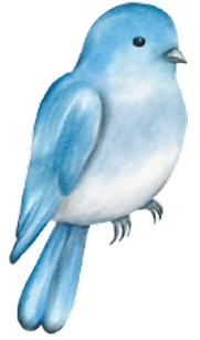 Blue bird icon